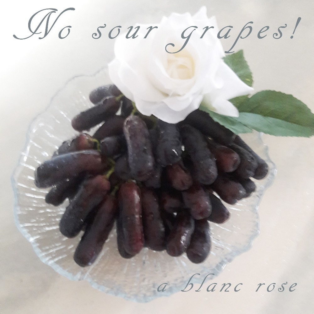 No sour grapes here...just happy poshing!